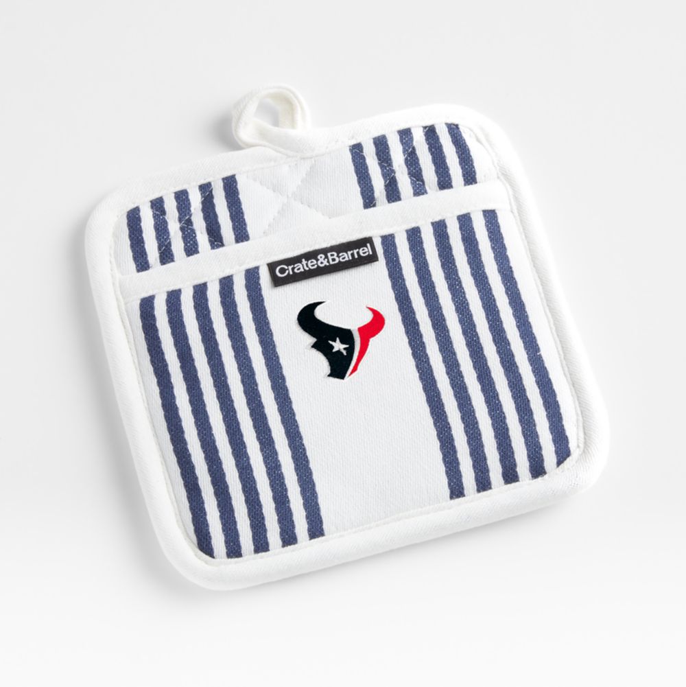 NFL Cuisine Stripe Indigo Organic Cotton Pot Holder