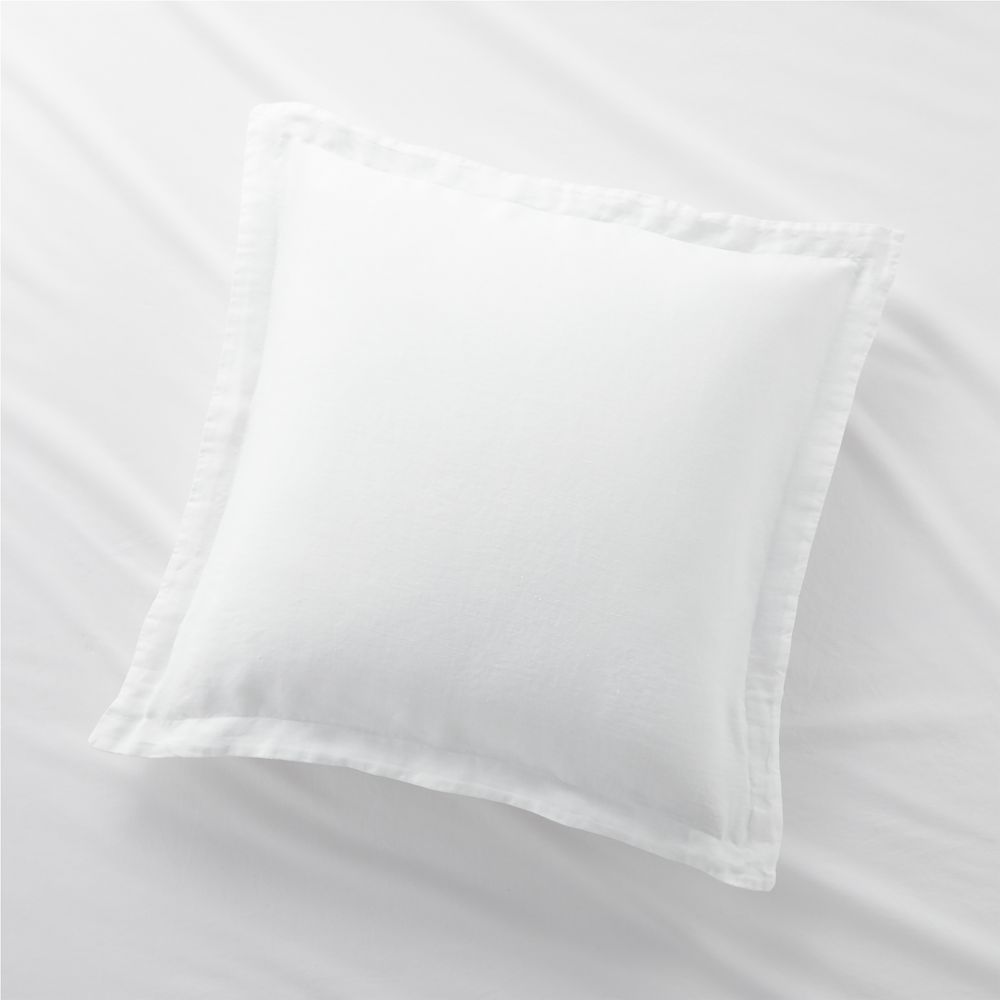 Aire Natural Hemp White Bed Pillow Sham