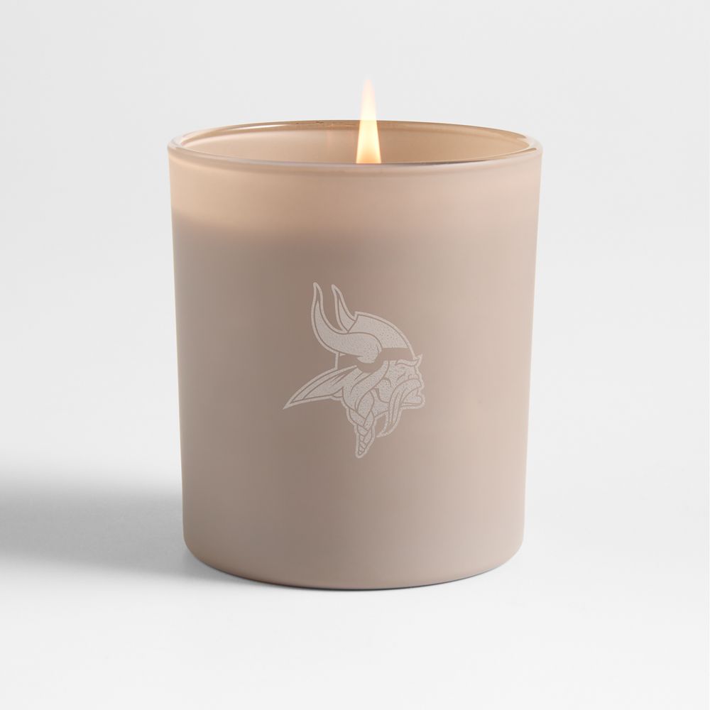NFL Monochrome No. 12 Amethyst 1-Wick Candle- Black Plum, Lavender and Eucalyptus