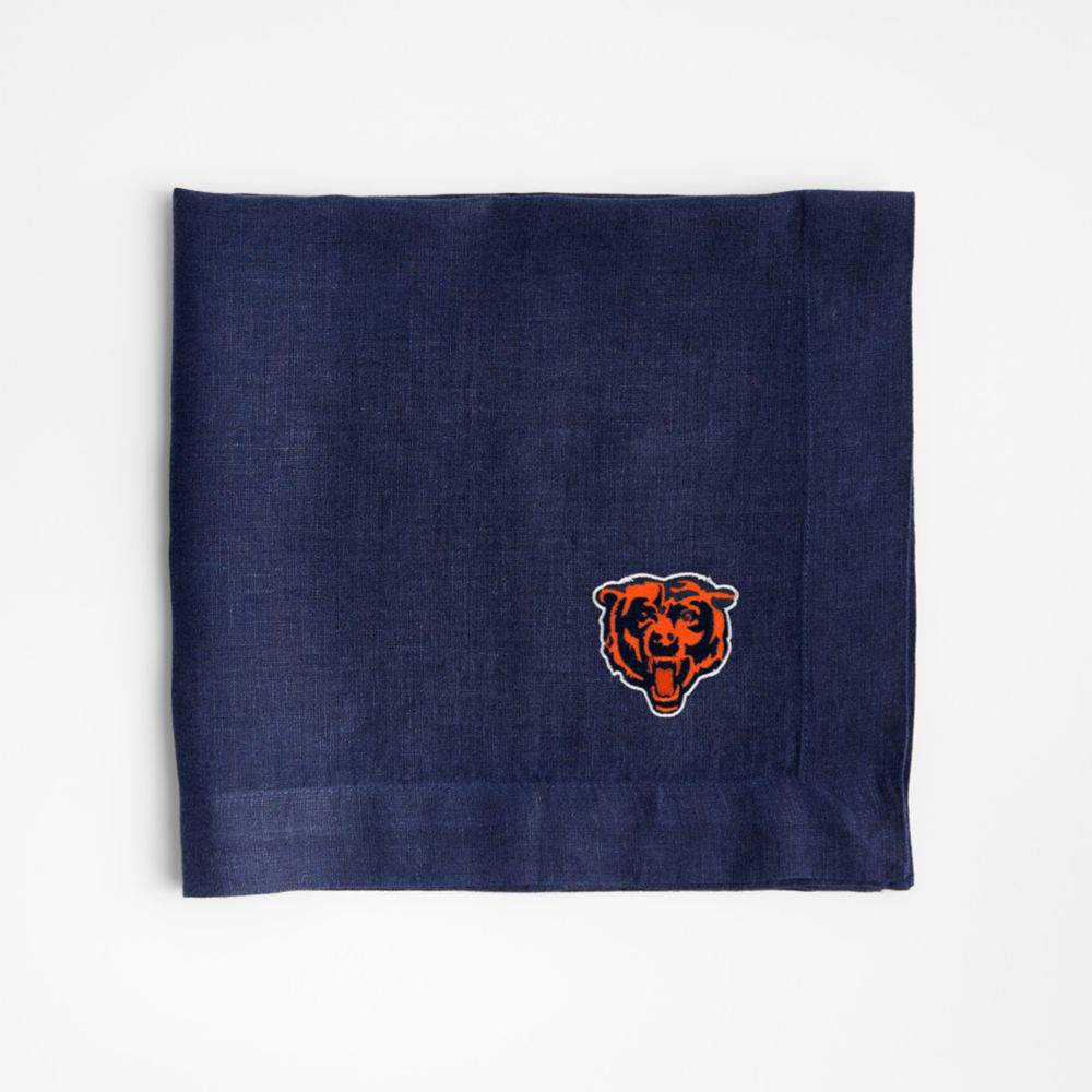 NFL Marin Deep Indigo EUROPEAN FLAX-Certified Linen Napkin, Set of 4