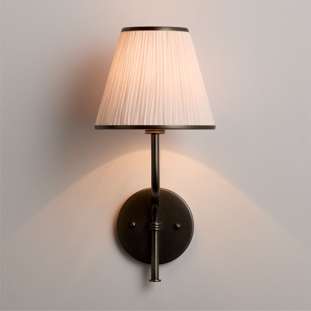 Le Moyne Wall Sconce Lights with Fabric Shade, Sets of 2