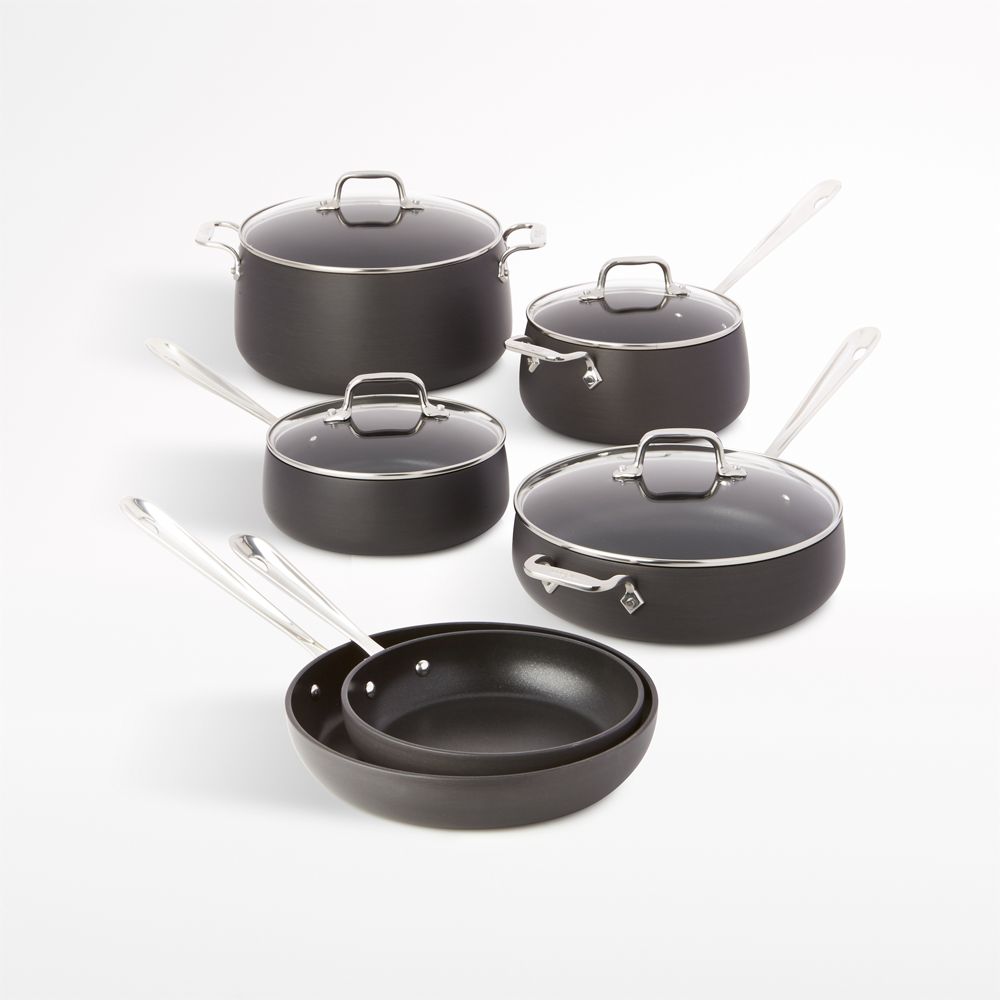 All-Clad HA1 Hard-Anodized Nonstick 10-Piece Cookware Set