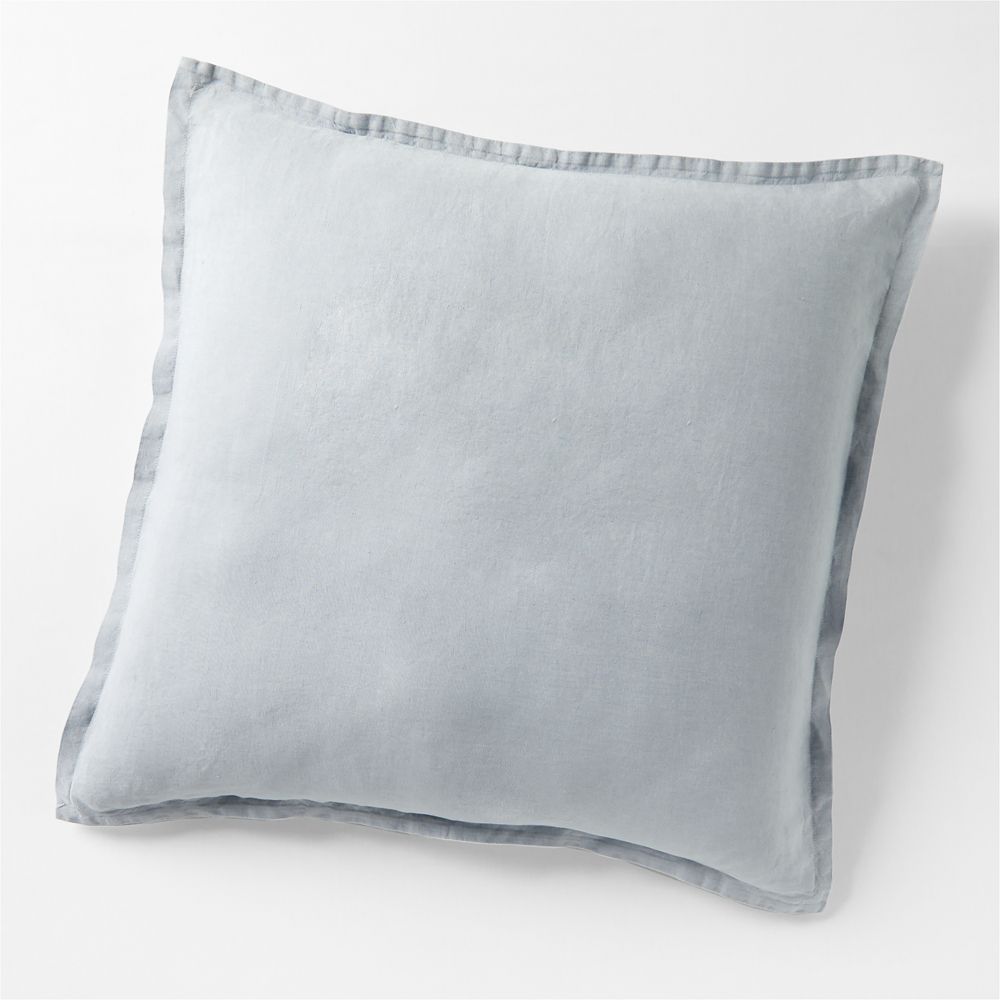 Aire Natural European Linen Mist Blue Bed Pillow Sham
