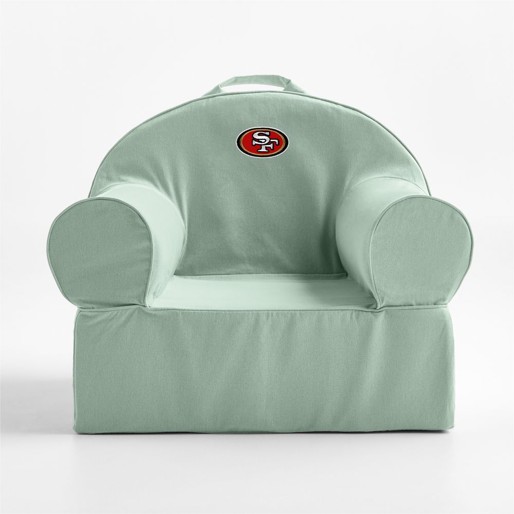 NFL San Francisco 49ers Large Volta Teal Organic Cotton Kids Lounge Nod Chair