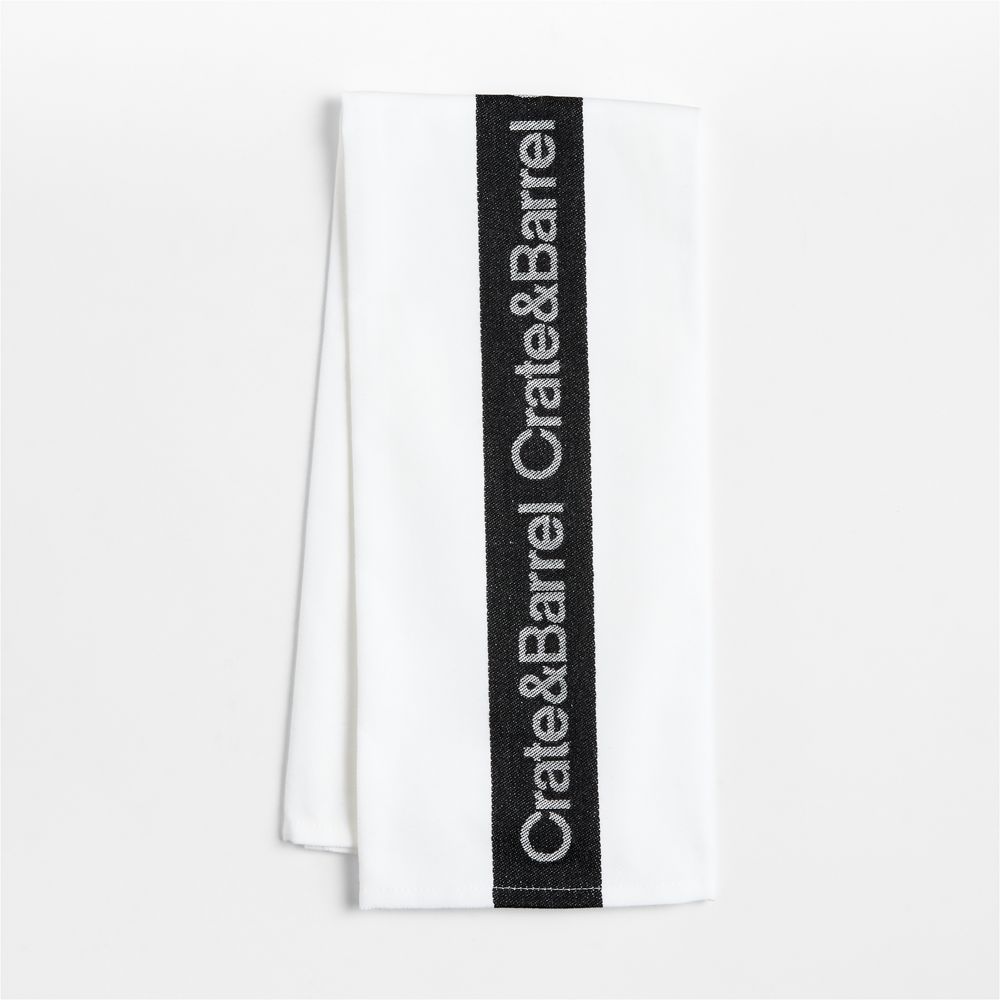 Crate & Barrel Jacquard Kitchen Dish Towel
