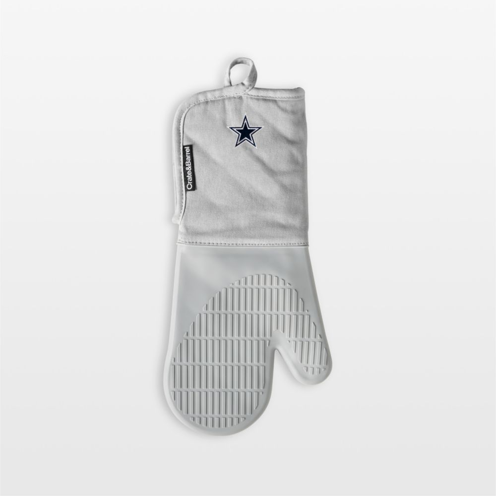NFL Grey Organic Cotton Oven Mitts with Silicone Grip