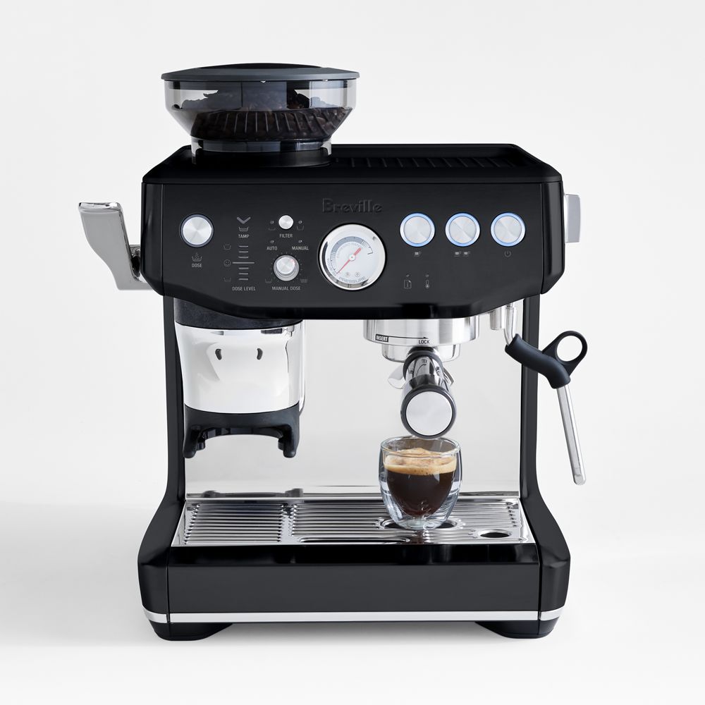 Breville Barista Express Impress Espresso Machine in Black Truffle