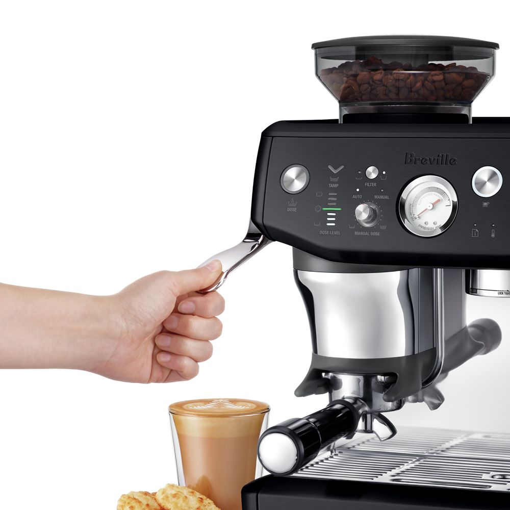 Alternative view of Breville Barista Express Impress Espresso Machine in Black Truffle
