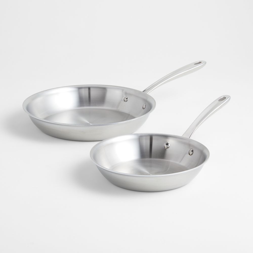 All-Clad D3 Curated Stainless Steel 8" and 10" Fry Pans Set