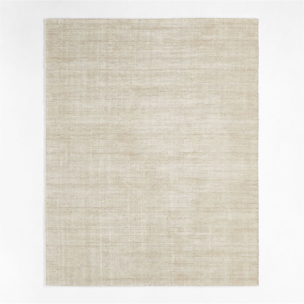 Whistler Viscose and Jute Blend Handwoven White Area Rug