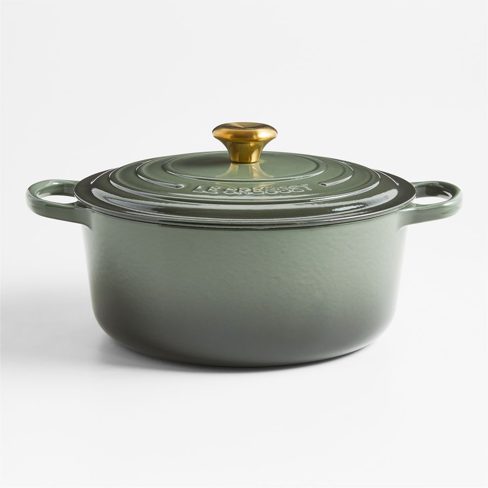 Le Creuset Signature 7.25-Qt. Thyme Enameled Cast Iron Round Dutch Oven