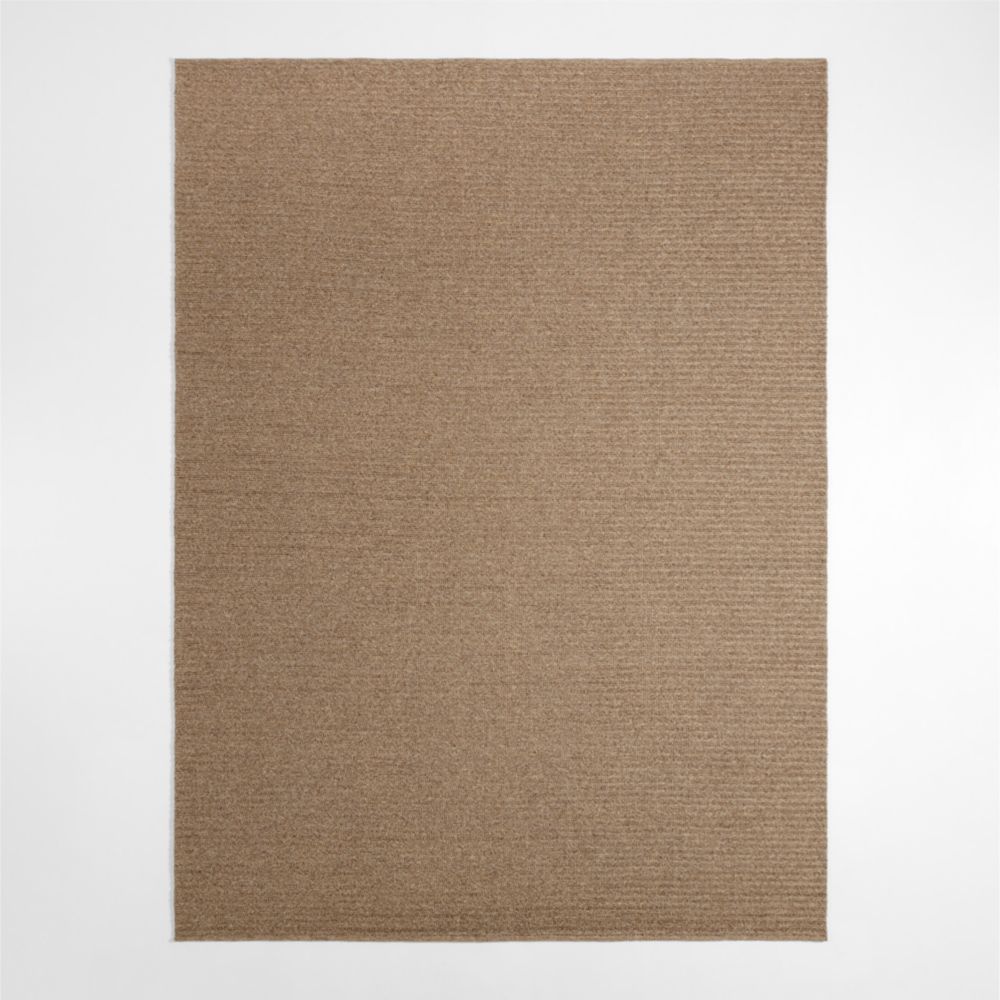 Sedona Performance Hand-Knotted Natural and Camel Brown Indoor/Outdoor Area Rug