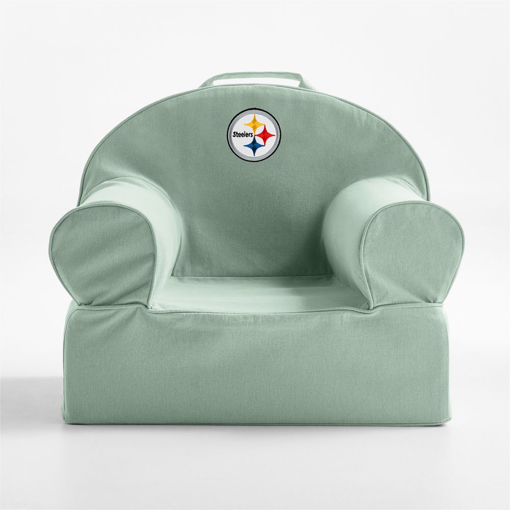 NFL Pittsburgh Steelers Small Volta Teal Organic Cotton Kids Lounge Nod Chair