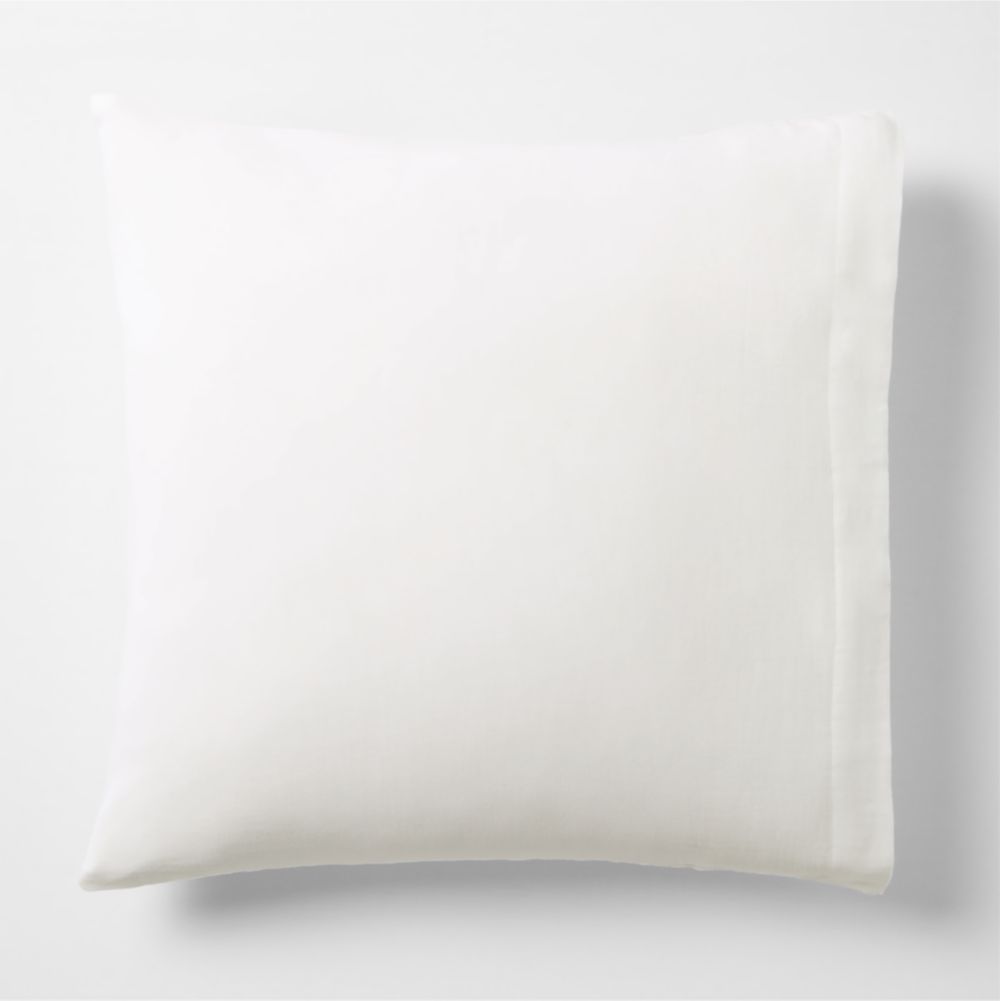 Organic Cotton Gauze Crisp White Bed Pillow Sham