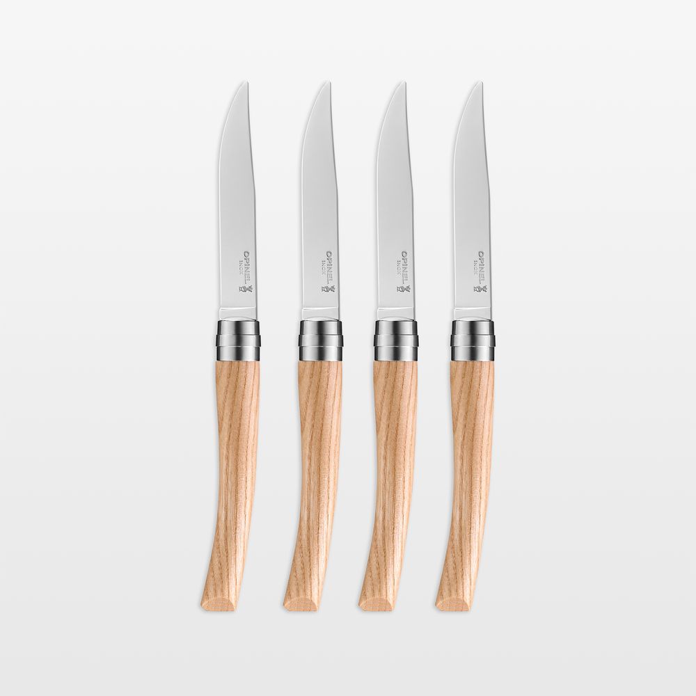 Opinel Ashwood Steak Knives, Set of 4