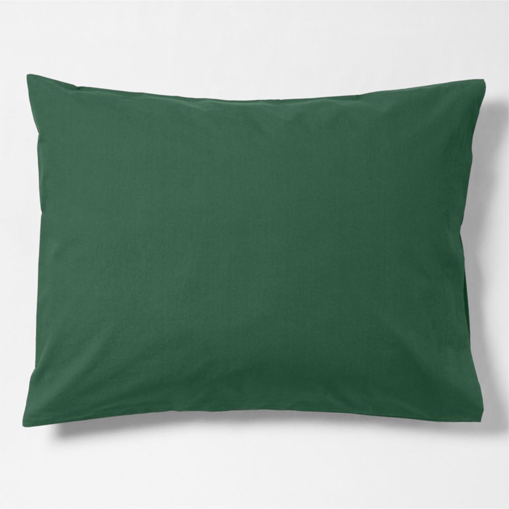 Cozy Cloud Washed Organic Cotton Vintage Green Standard Bed PIllow Sham