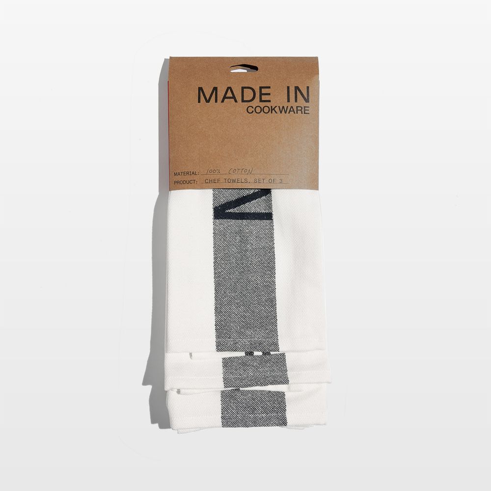 Made In Black Chef Towels, Set of 3