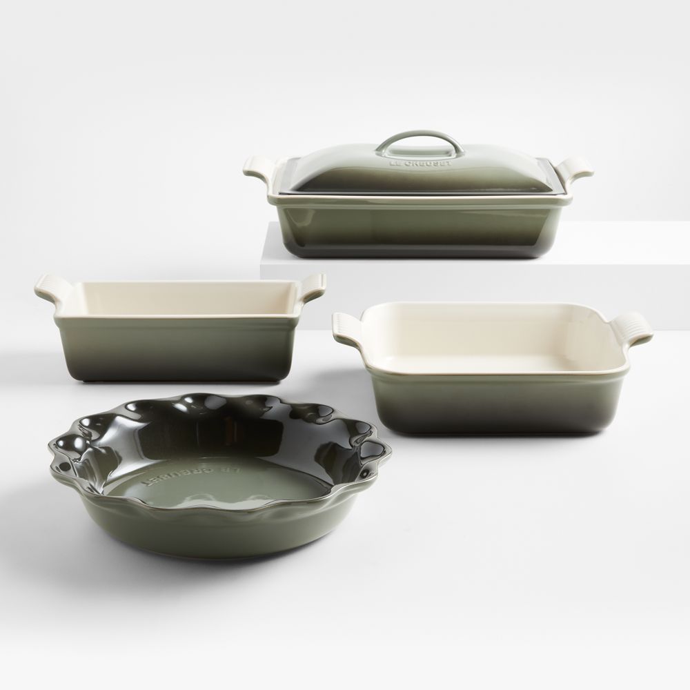 Le Creuset Heritage Thyme 5-Piece Stoneware Bakeware Set