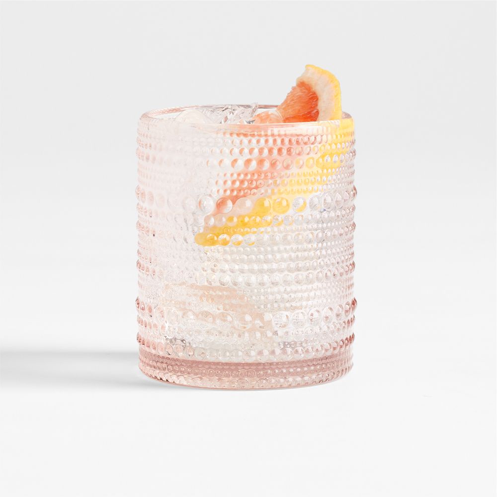 Alma Pink Highball and Double Old-Fashioned Glass
