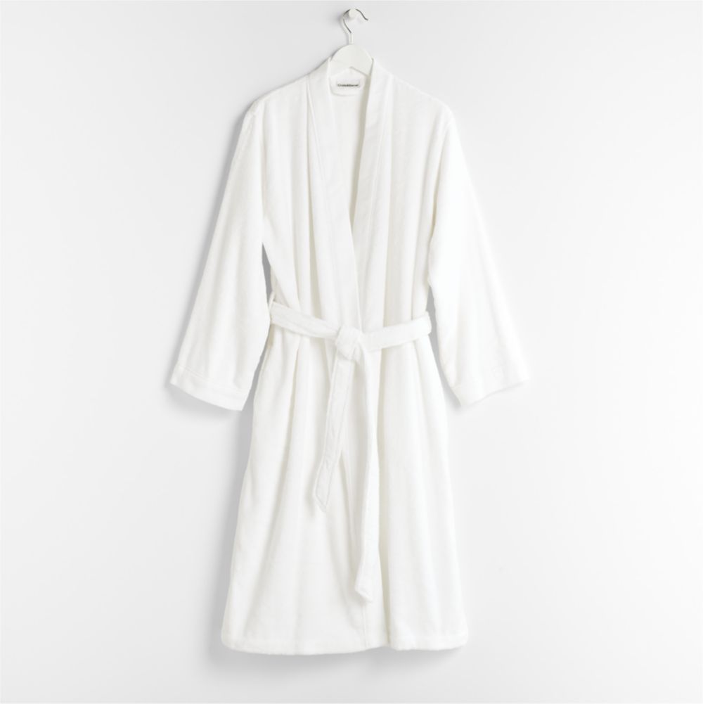 Organic Turkish Cotton Crisp White Bath Robe