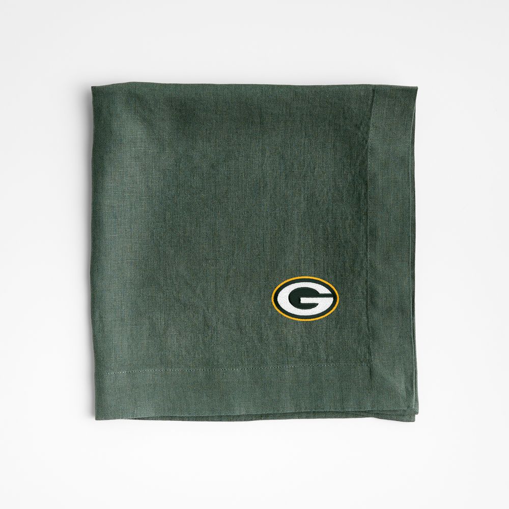 NFL Marin Pine Green European Linen Napkin, Set of 4