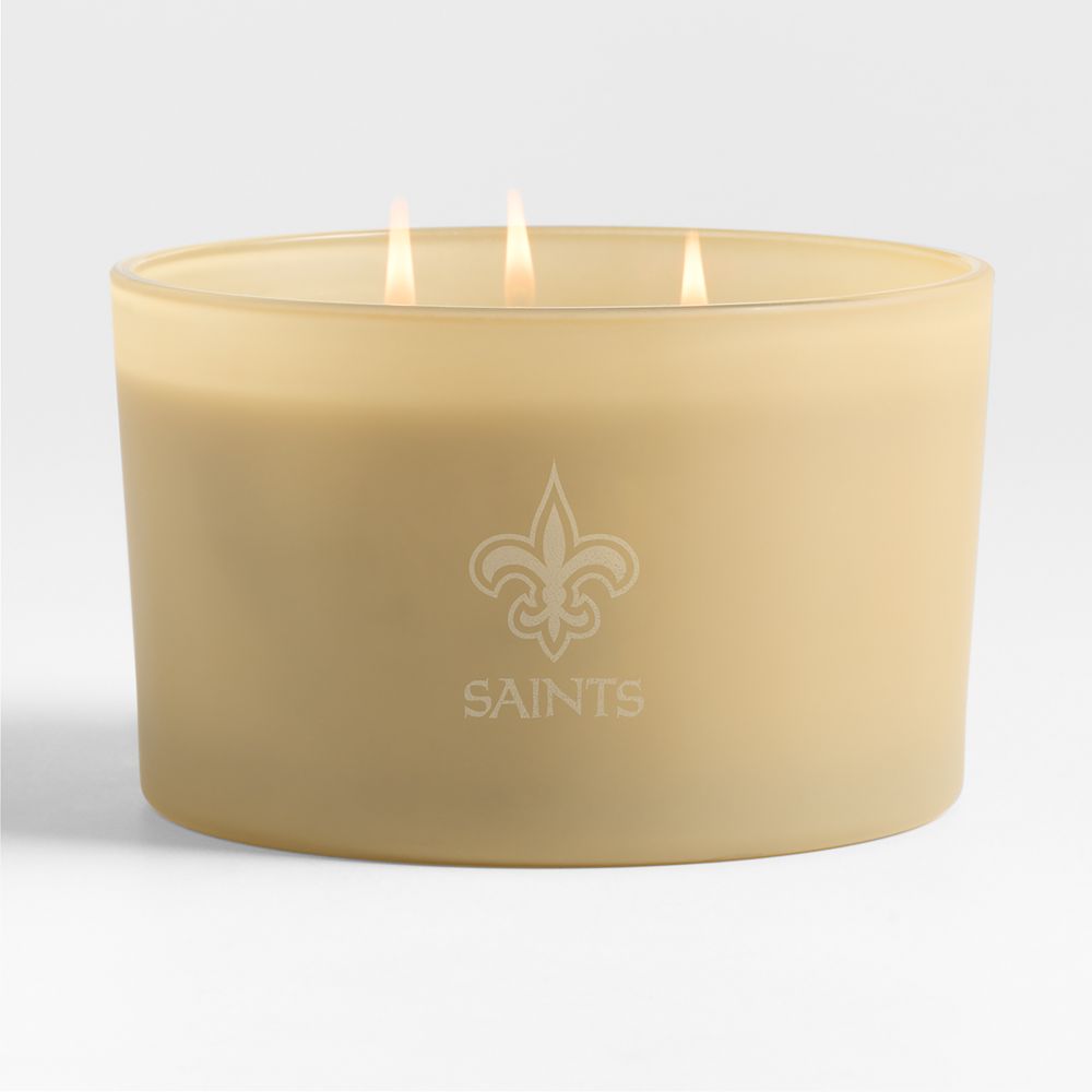 NFL Monochrome No. 7 Pampas 3-Wick Scented Candle- Beach Grass, Nutmeg and Black Pepper