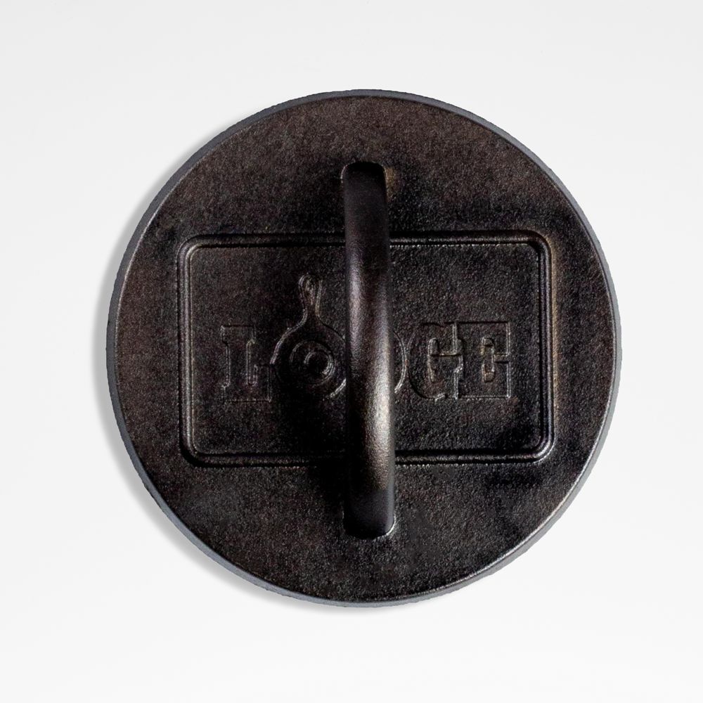 Lodge 6.25" Seasoned Cast Iron Burger Press