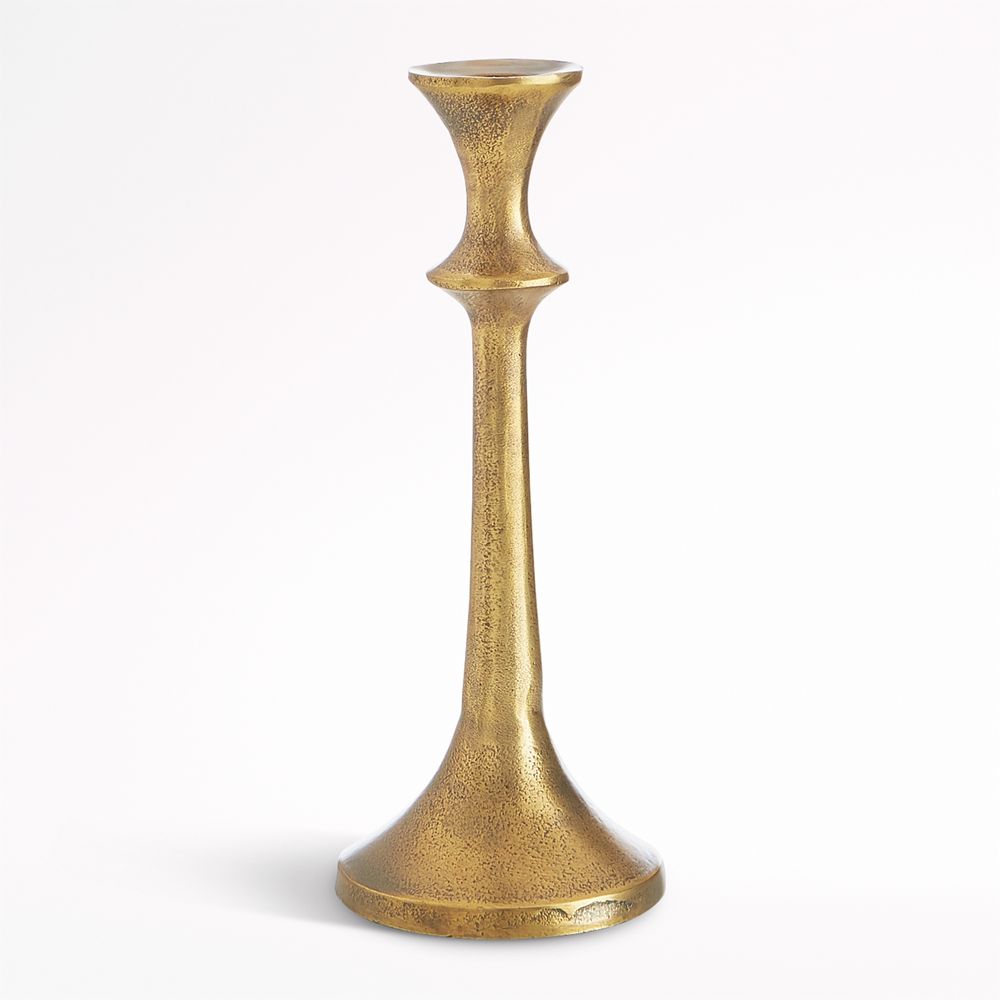 Emmett Antique Brass Taper Candle Holders