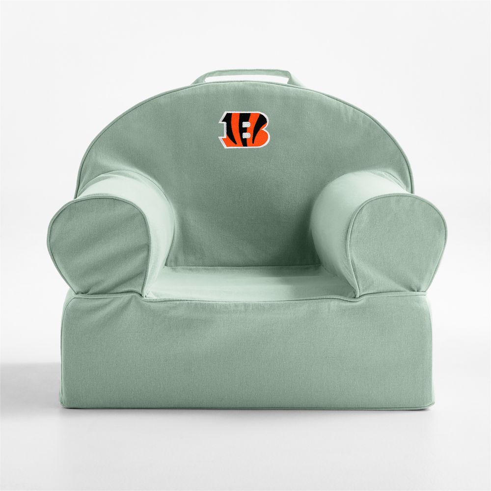 NFL Cincinnati Bengals Small Volta Teal Organic Cotton Kids Lounge Nod Chair