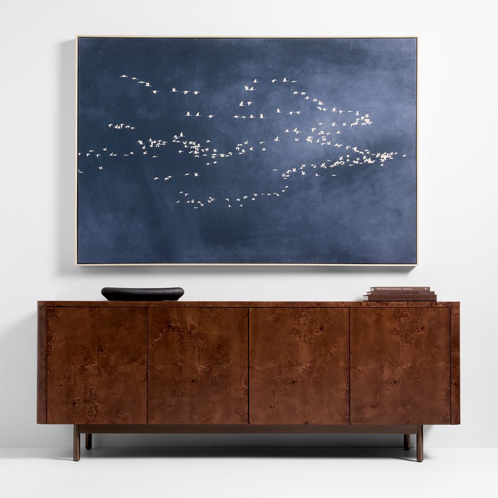 "Heading South" Blue Canvas Wall Art Print