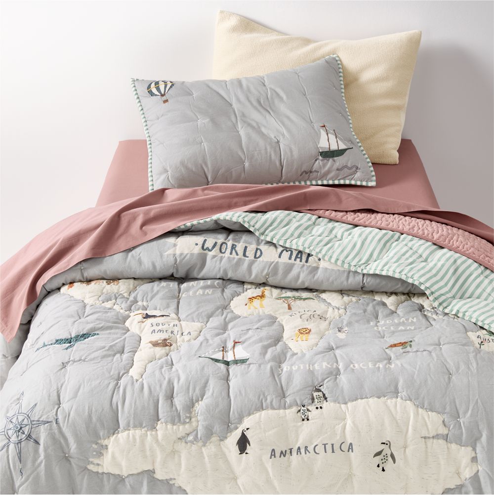 Explorer Adventure Organic Cotton Kids Quilt
