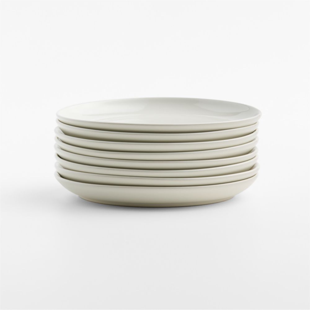Hudson Natural Stoneware Salad Plates, Set of 8