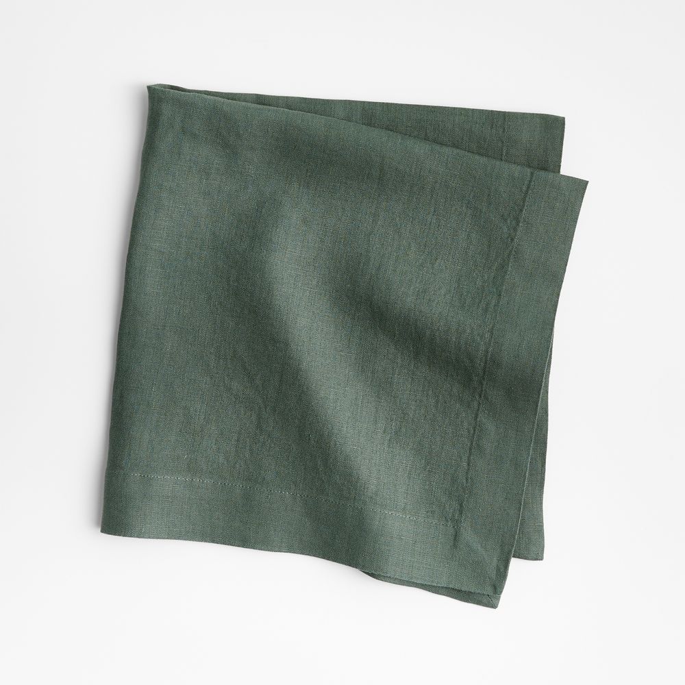 Marin Pine Green European Linen Napkin