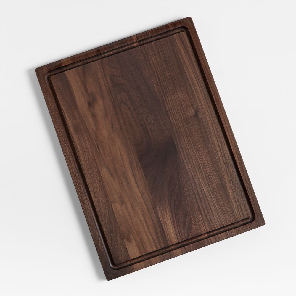 Crate & Barrel Walnut Reversible Cutting Board