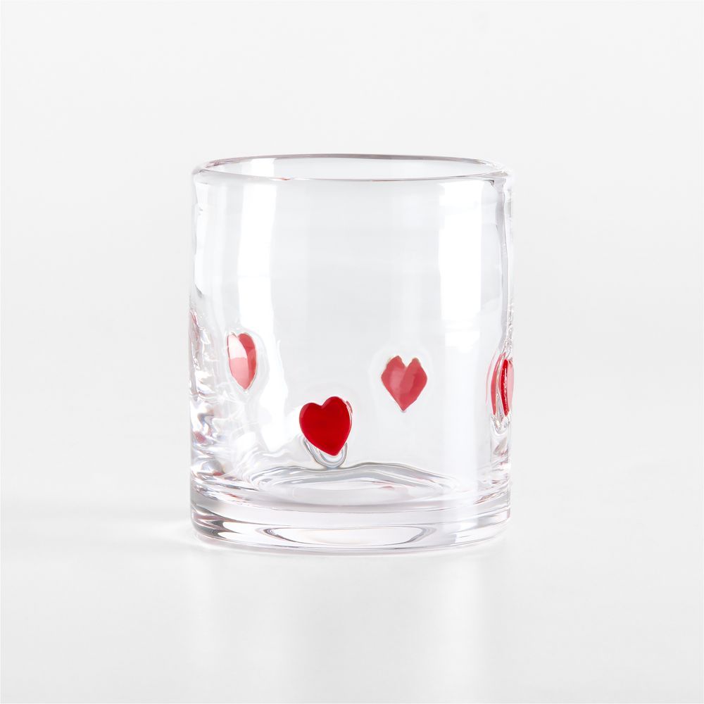 Heart Icon 15-Oz. Double Old-Fashioned Glass