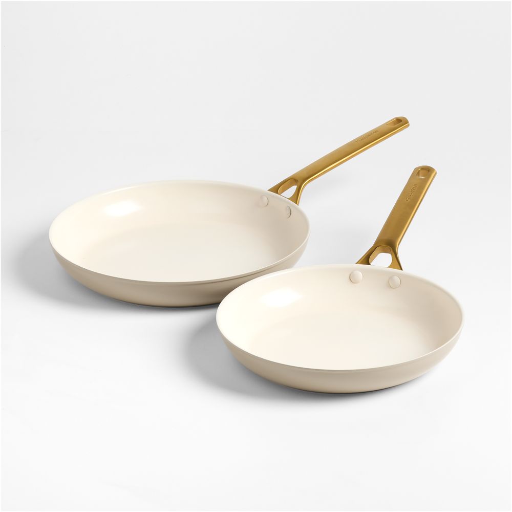 GreenPan Reserve Pro Macadamia Ceramic Nonstick 10" and 12" Fry Pans Set