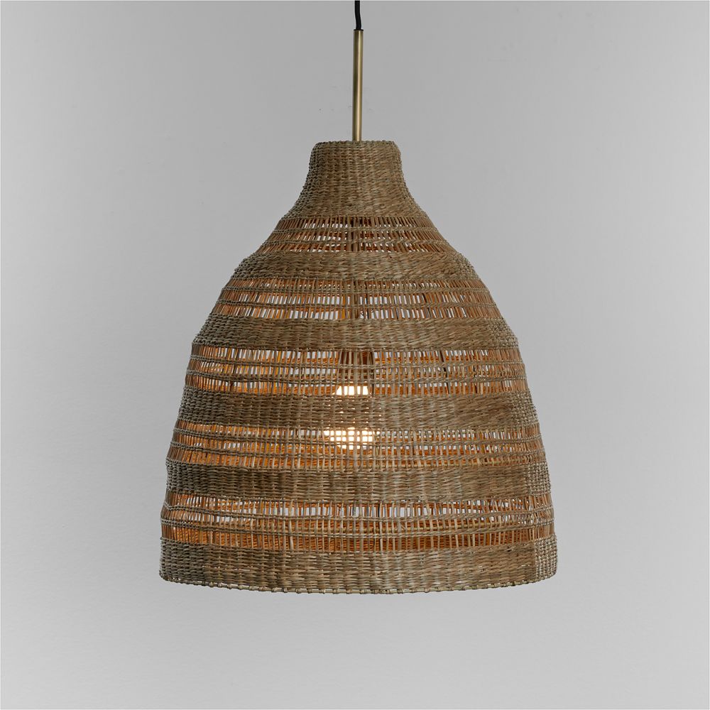 Nossa Medium Natural Woven Pendant Light 20"