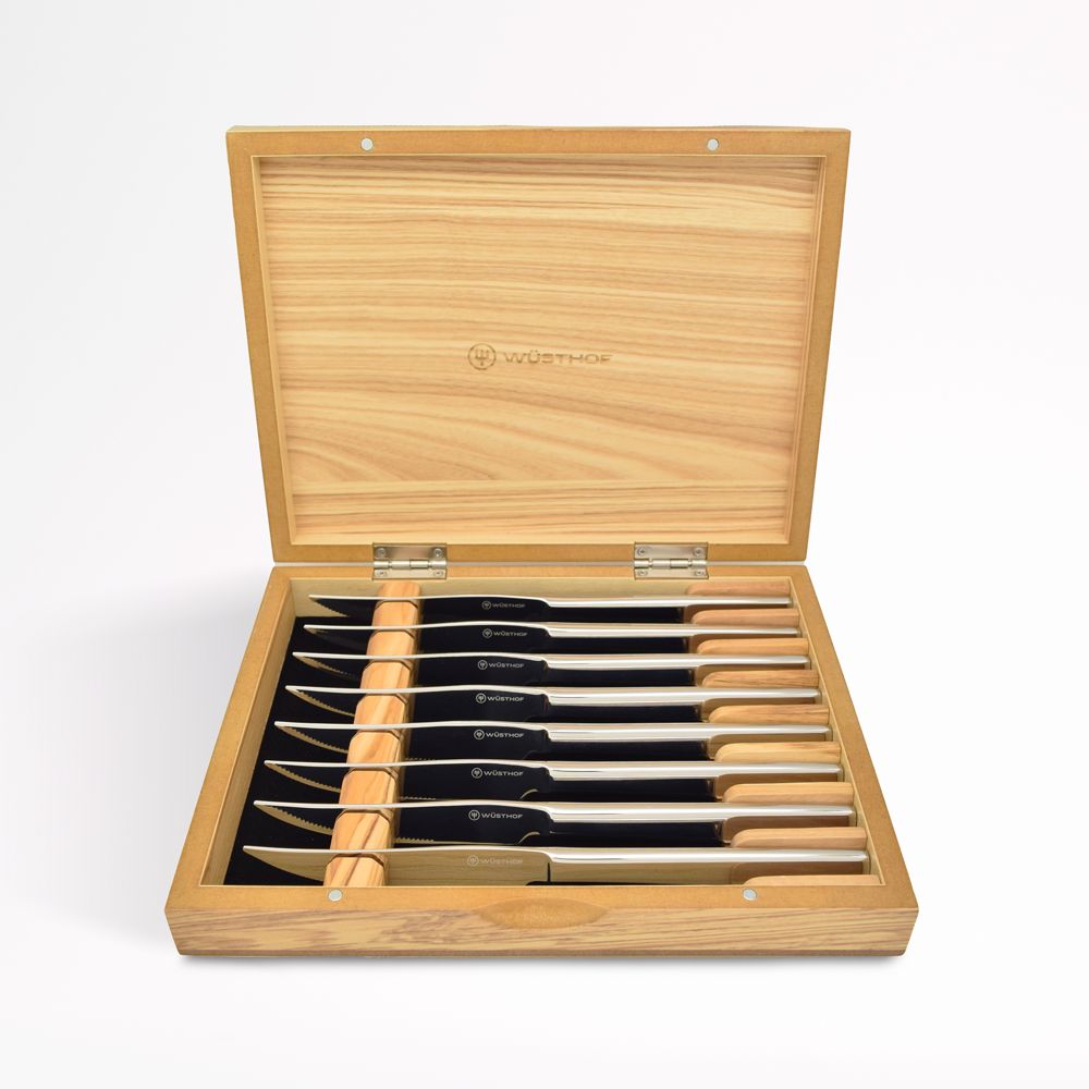 Wusthof Mignon Stainless Olivewood 8-Piece Steak Knife Set