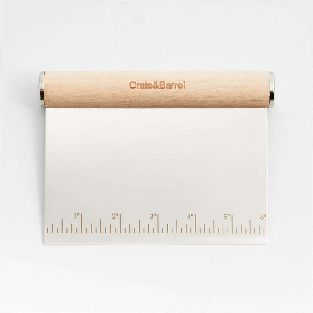 Crate & Barrel Beechwood Bench Scraper