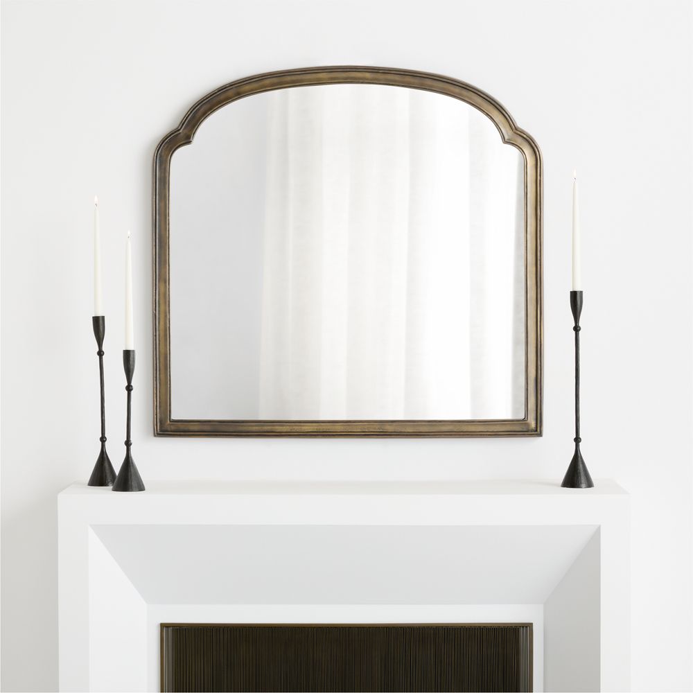 Brookhaven Pewter Metal Mantel Mirror 39.75" x 41.75"