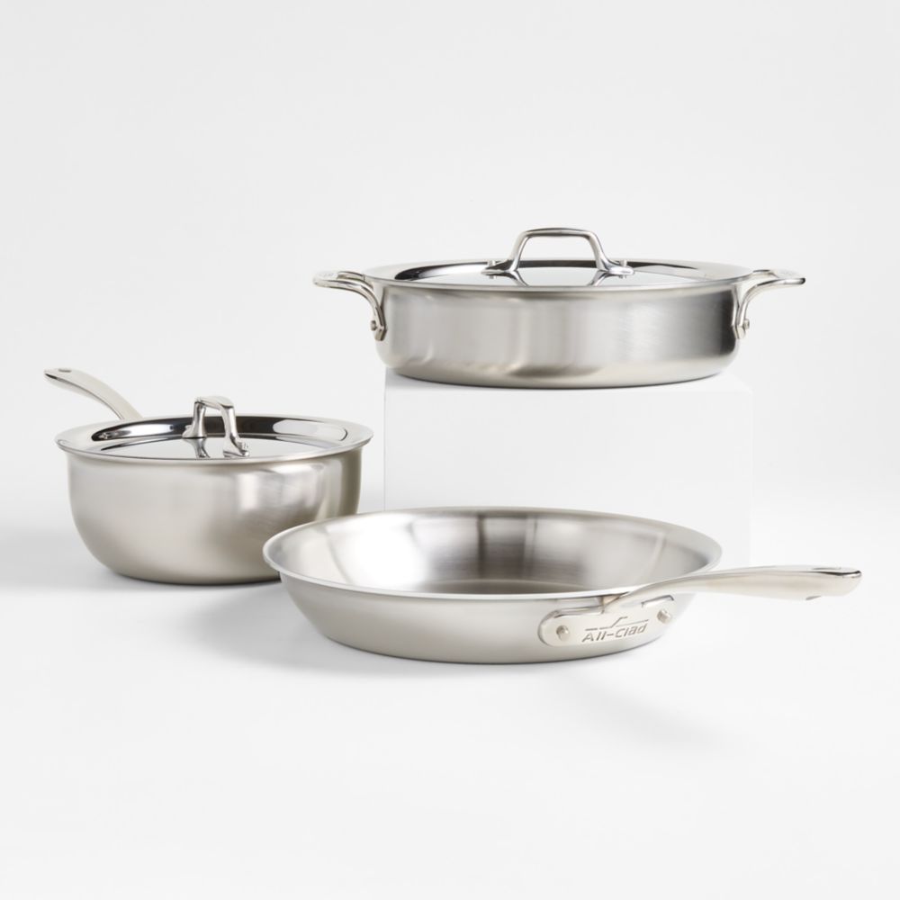 All-Clad D3 Curated Stainless Steel 5-Piece Cookware Set