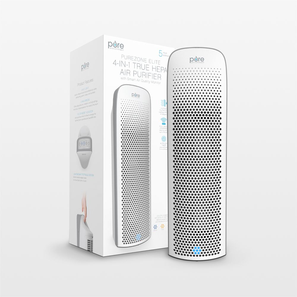 Pure Enrichment PureZone Elite 4-in-1 True HEPA Air Purifier