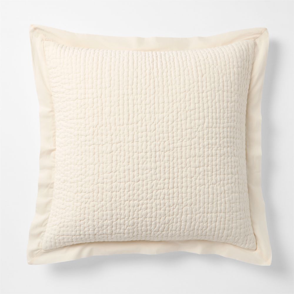 Celeste Organic Cotton Undyed Bed Pillow Sham