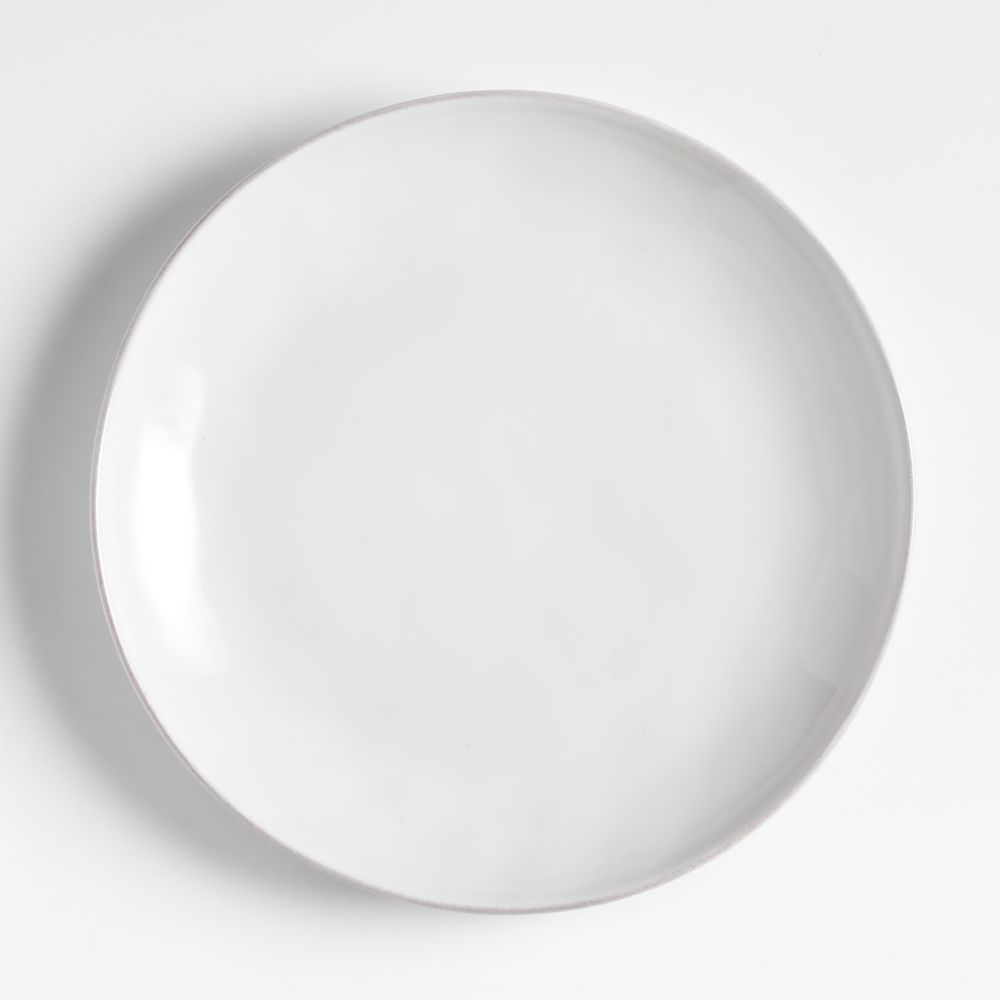 Marin White Stoneware Coupe Dinner Plate