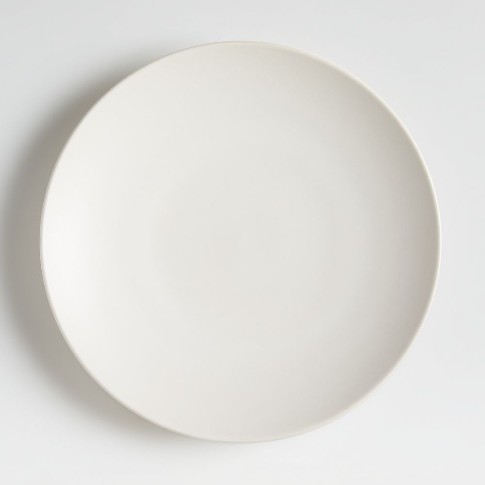 Craft Linen Cream Stoneware Coupe Dinner Plate
