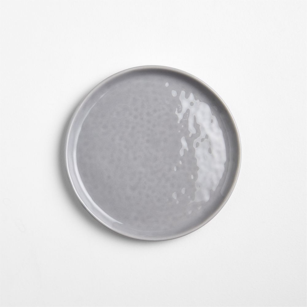Mercer Grey Round Stoneware Appetizer Plate