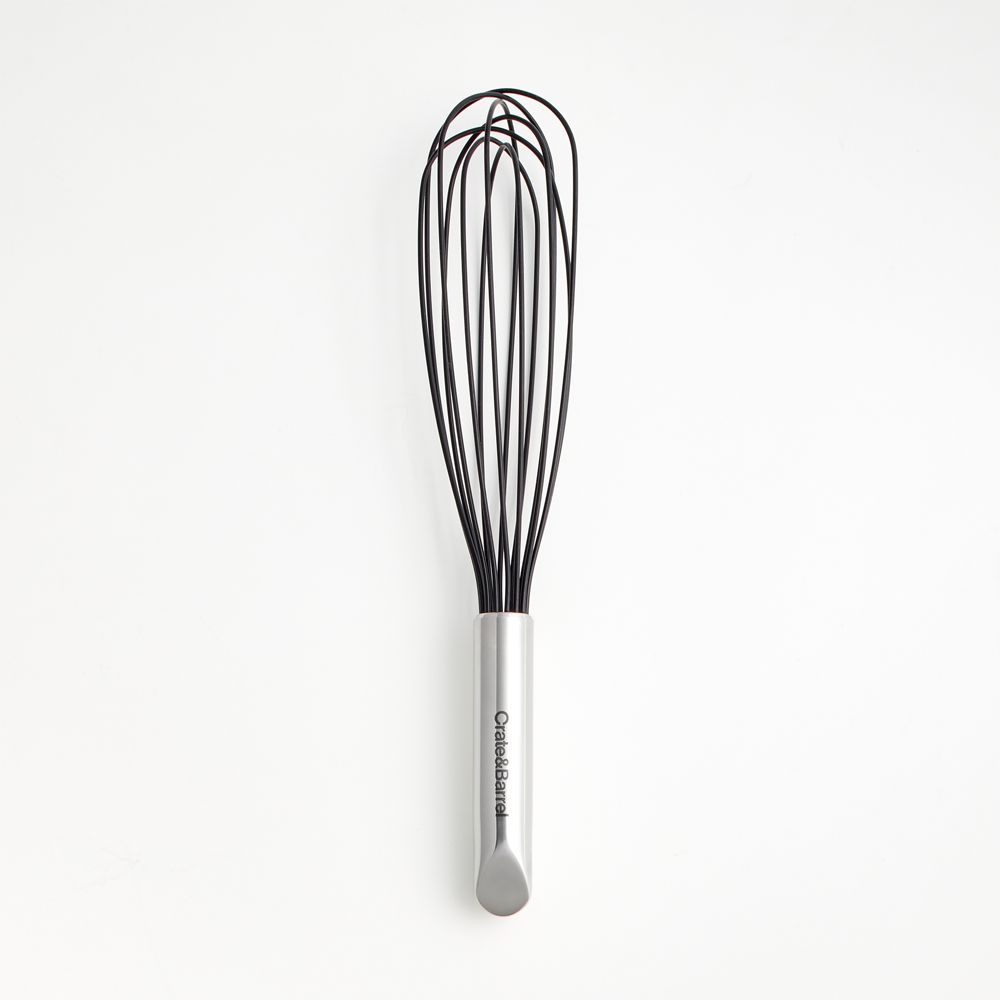 Crate & Barrel Black Silicone and Stainless Steel Utensils