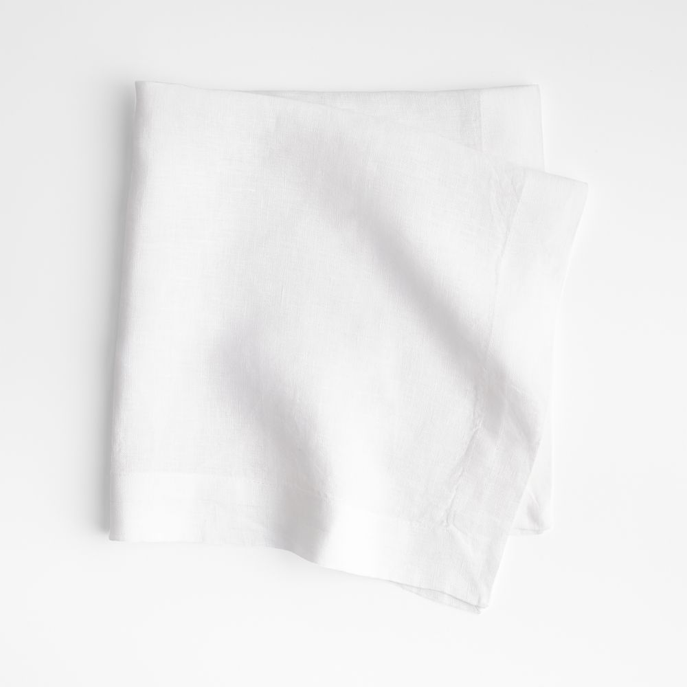 Marin White European Linen Napkin