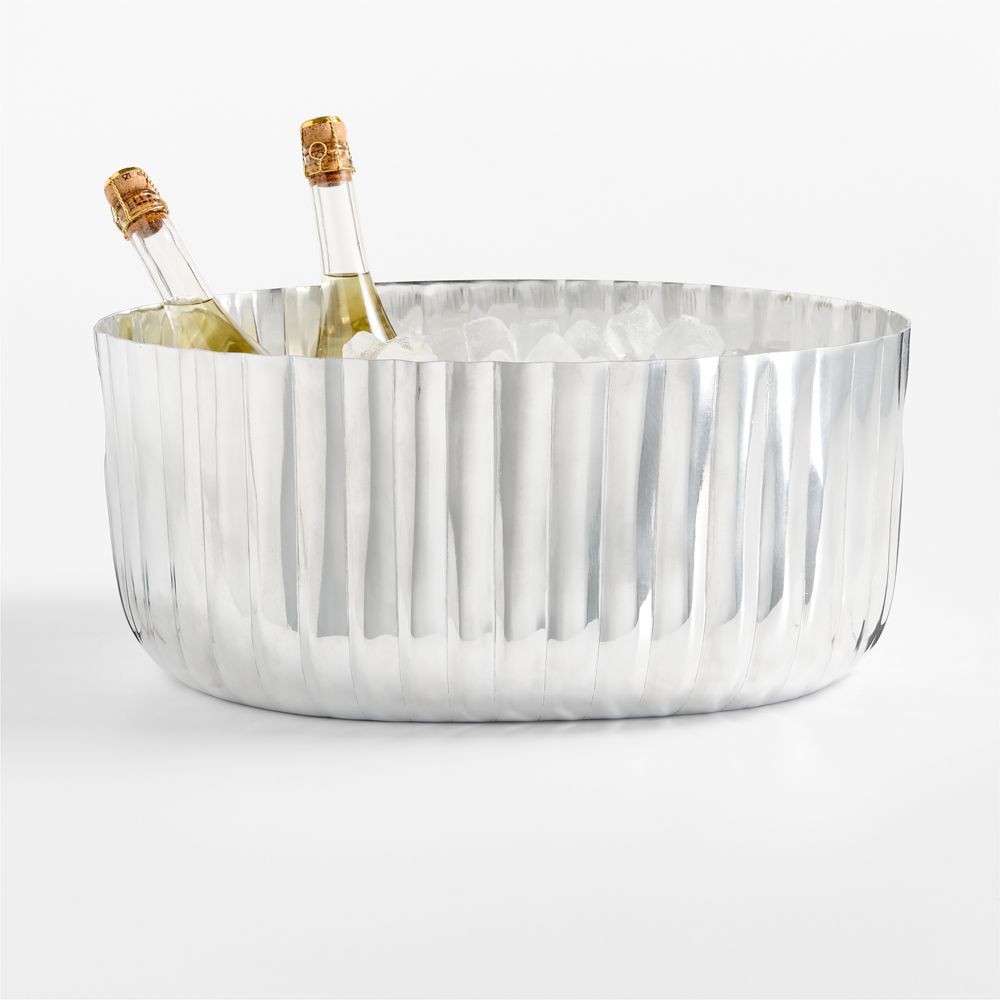 Bash Fluted Silver Beverage Tub
