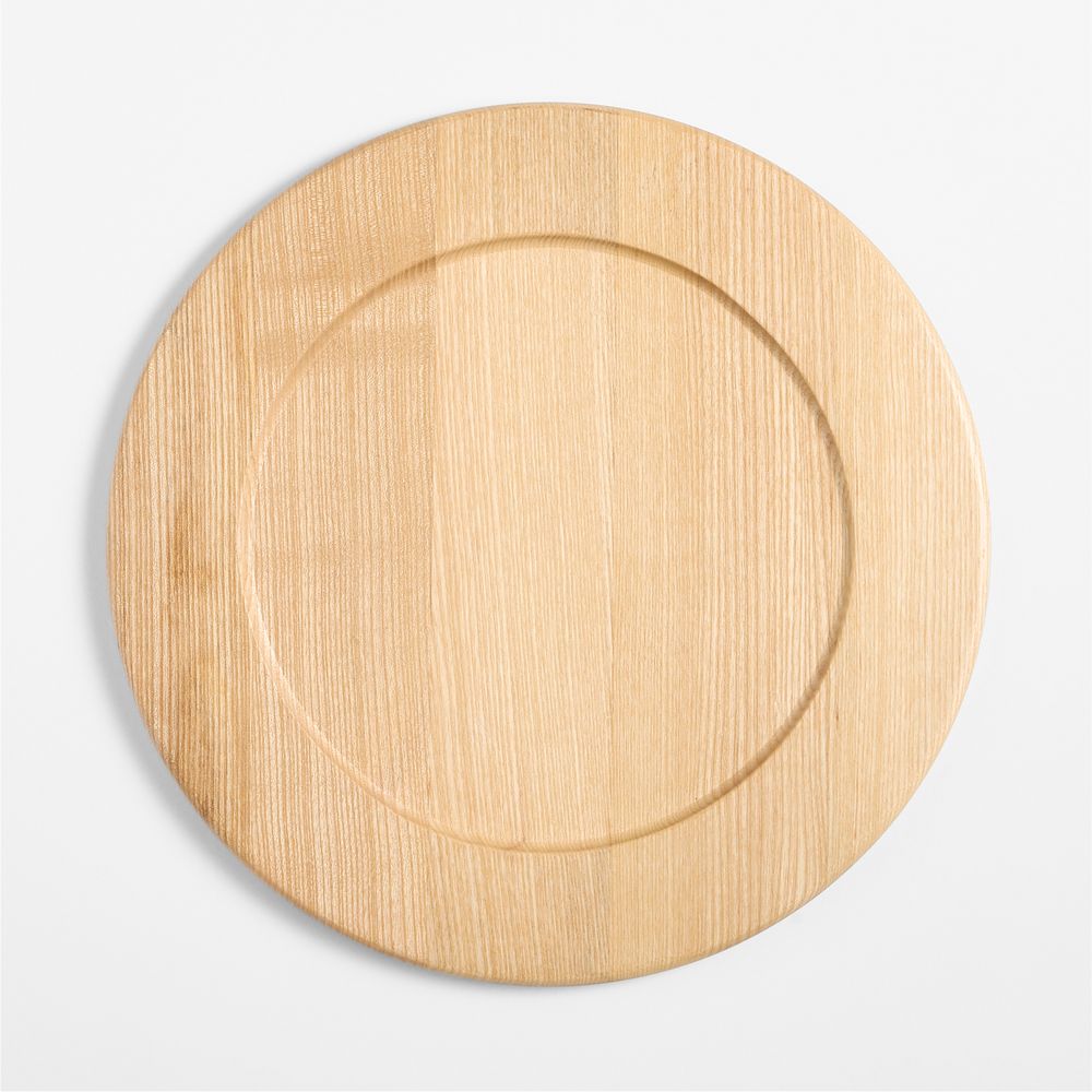 Madeira Acacia with a Oak Finish Charger Plate